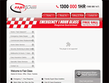 Tablet Screenshot of fastglass247.com.au